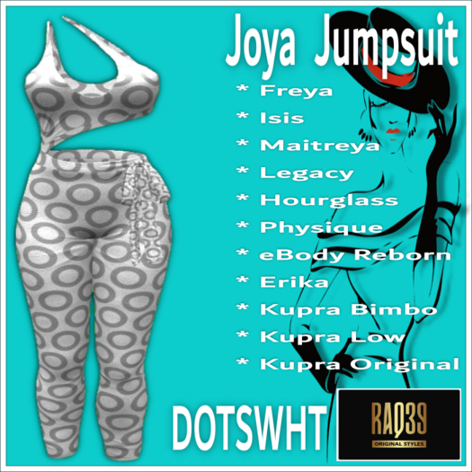 [R39] Joya Jumpsuit-DOTSWHT