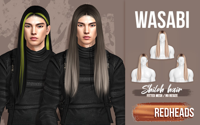 Wasabi // Shiloh (M) Hair - Redheads