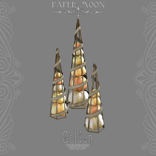 *pm* Pumpkin Tree Cages - Golden