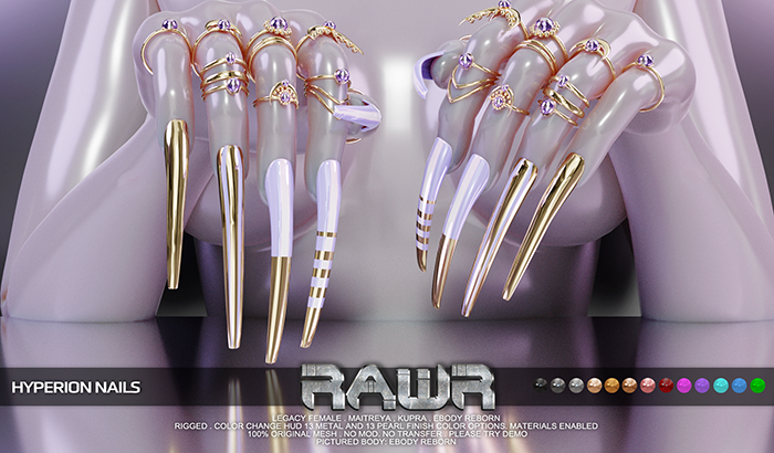 RAWR! Hyperion Nails (add me)