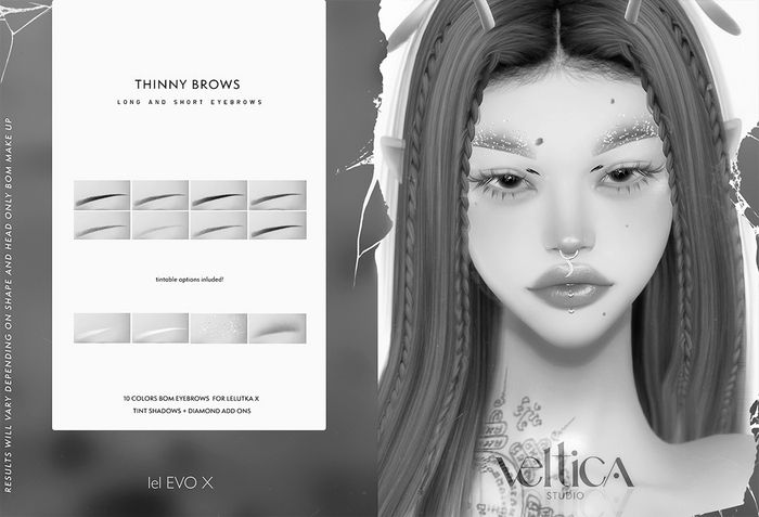  Veltica Studio.Thinny Brows DEMO
