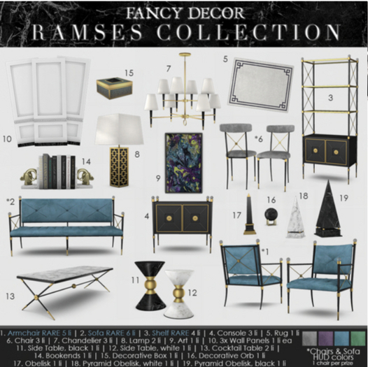 01 Fancy Decor: Ramses Armchair RARE