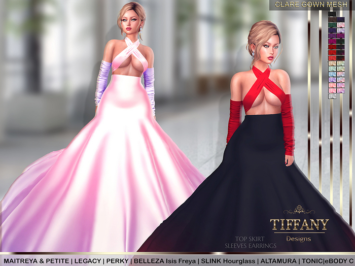 ::TD:: Clare Gown {Mesh}