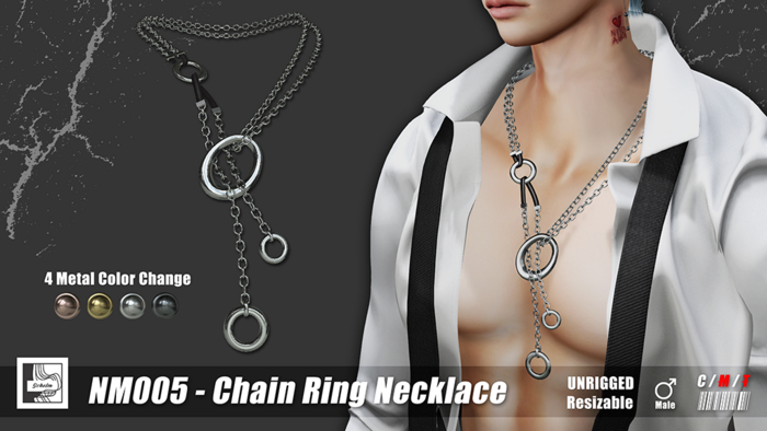 Schelm :) NM005 - Chain Ring Necklace -[unpack]