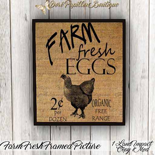 DPB Farm Fresh Framed Picture - No 5