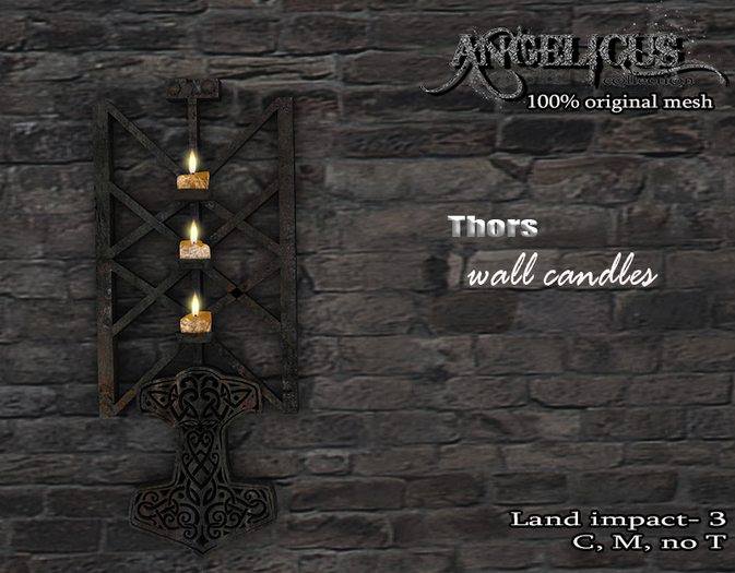::ANGELICUS:: Thors wall candles