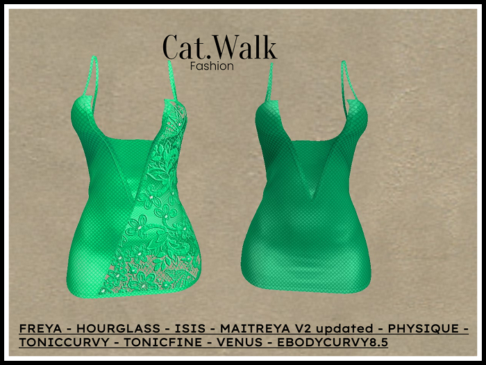 Cat.Walk-IRENE DRESS LimeGreen