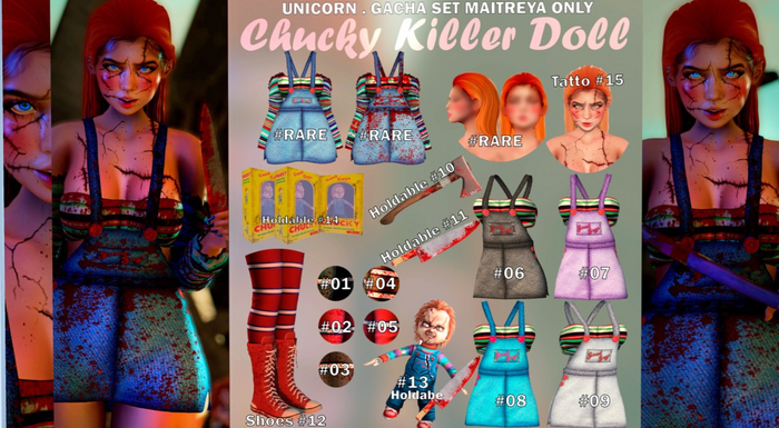 .Unicorn. Chuck jumpsuit [Jeans Clean] #01 RARE