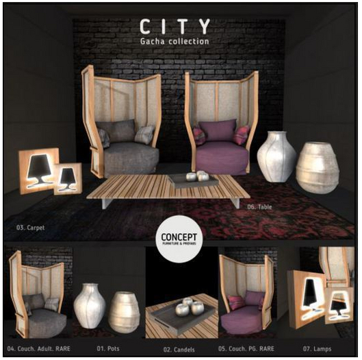 Concept} *05. CITY. Couch - PG . RARE