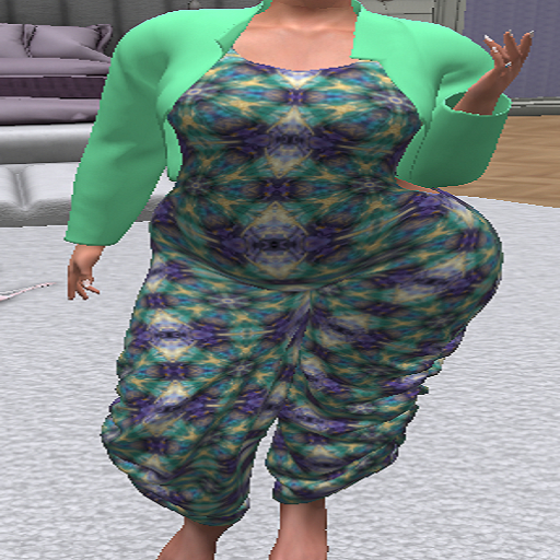 One In A Melon green tie dye overalls