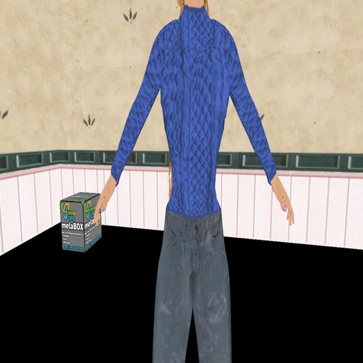 blue sweater box