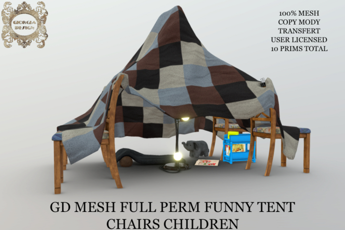 GD MESH FULL PERM FUNNY TENT CHAIRS CHILDREN