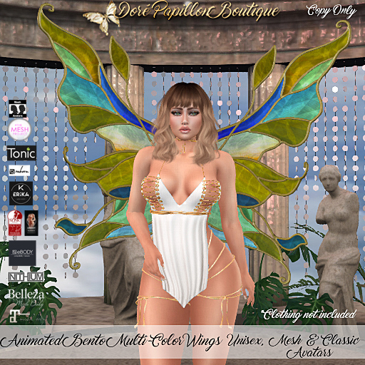 DPB Animated Bento Multi Color Wings - Gold