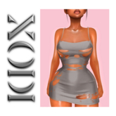 XODI - Erica Dress - "ASH"