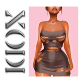 XODI - Erica Dress - "EARTH"