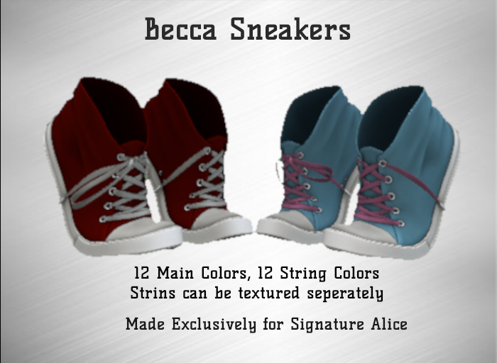 !! Exude Style !! Becca Sneakers for Signature Alice