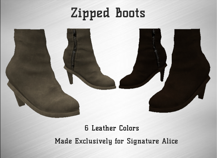 !! Exude Style !! Zipped Boots for Signature Alice