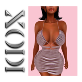 XODI - Marcella Dress - "TAUPE"