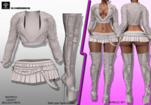 **SHIRELLE WHITE SET URBAN STYLE COMPLET OUTFIT** (WEAR)