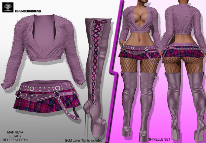 **SHIRELLE LILAC SET URBAN STYLE COMPLET OUTFIT** (WEAR)