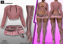**SHIRELLE LIGHT PINK SET URBAN STYLE COMPLET OUTFIT** (WEAR)