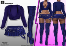 **SHIRELLE BLUE SET URBAN STYLE COMPLET OUTFIT** (WEAR)