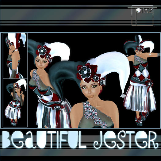 Topaz Square~Beautiful Jester~ Ruby & Dusty Set