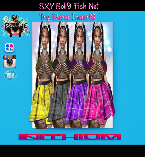 Romwe SXY Solid Fish Net Fatpack