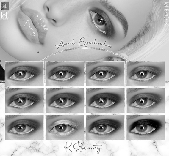 K.BEAUTY - DEMO AVRIL EYESHADOW - LELUTKA EVO - EVO X