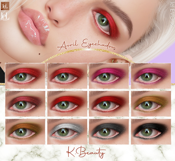 K.BEAUTY - AVRIL EYESHADOW - LELUTKA EVO - EVO X