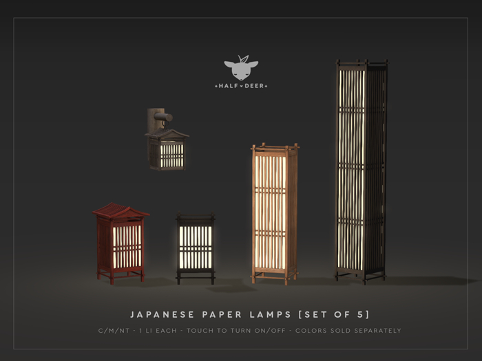 Japanese Paper Lamp [FATPACK]