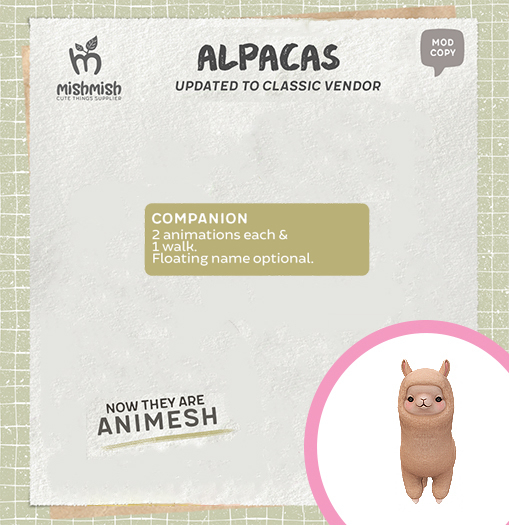MishMish - Alpaca Companion - Vanilla [Boxed]