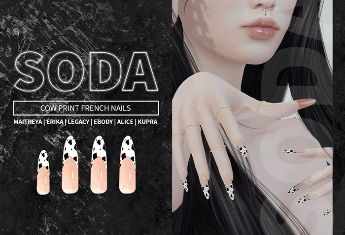 SODA | CowPrint Nails