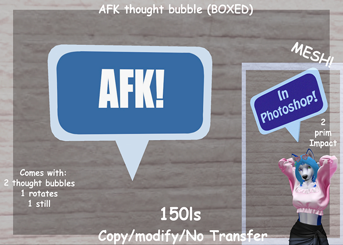 AFK thought bubble (BOXED)