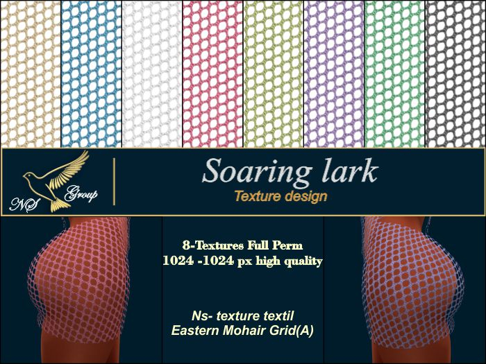 Ns- texture textil Eastern Mohair Grid(A)