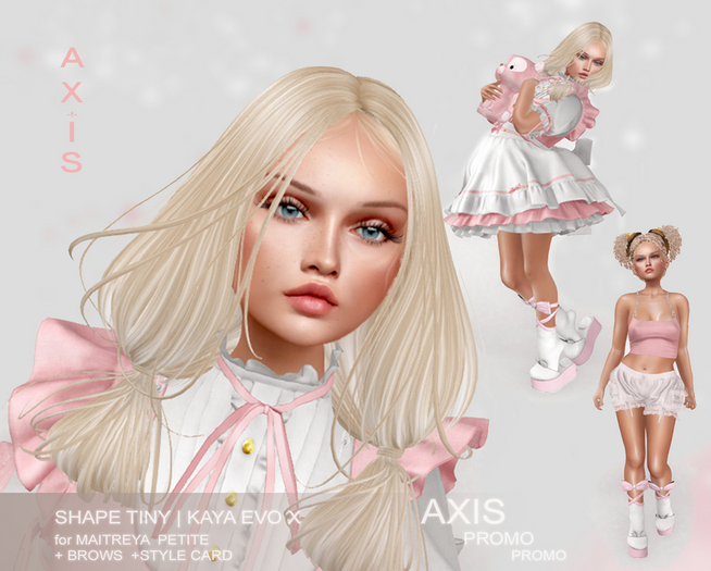 AXIS:::Shape Tiny:::Lel Kaya EvoX V.1 and the body of Maitreya Petite