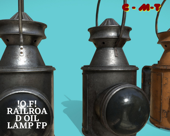 !O.F! Railroad Oil Lamp fp