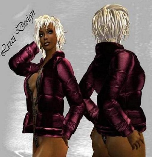 Full Perm Lederjacke Pink Leather Jacket female