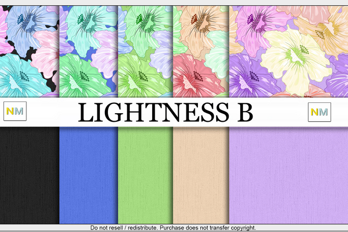 Lightness B Fabrics Matchup Kit 10 Seamless Textures NM