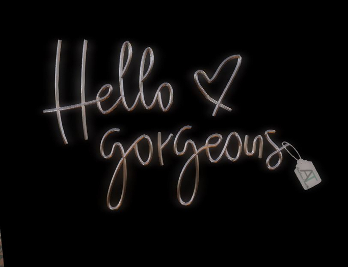 Hello gorgeous wall decor