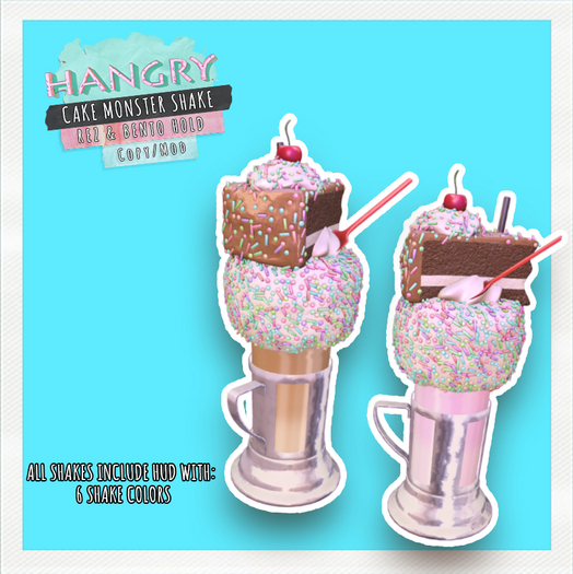 Hangry - Monster Shakes - Cake