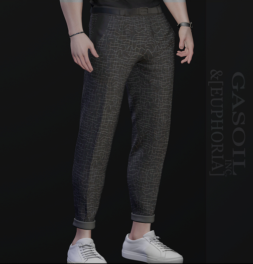 [EUPHORIA] Duane Pants Legacy Gray lines