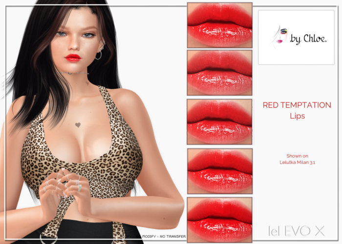 .by Chloe.Red Temptation Lips  (unpack me)