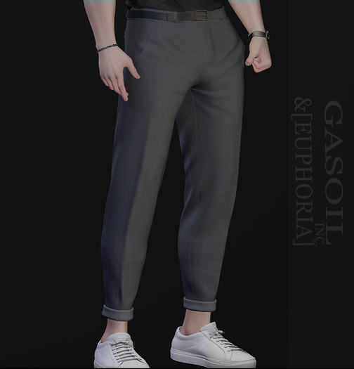[EUPHORIA] Duane Pants Legacy NAVY GRAY