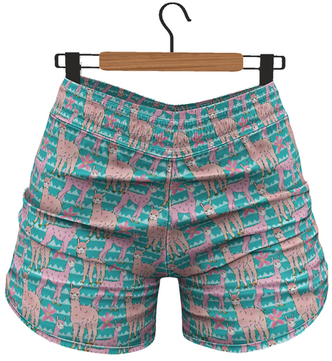 RIOT / Jessica Shorts - Pattern - Llama