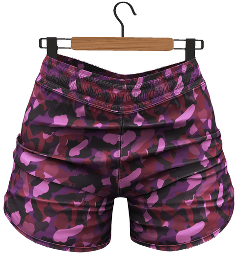 RIOT / Jessica Shorts - Pattern - Camo Red