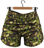 RIOT / Jessica Shorts - Pattern - Camo Green Bright