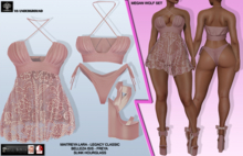 **MEGAN WOLF MAGENTA RISQUE STYLE COMPLET OUTFIT** (WEAR)