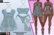 **MEGAN WOLF BLUE RISQUE STYLE COMPLET OUTFIT** (WEAR)