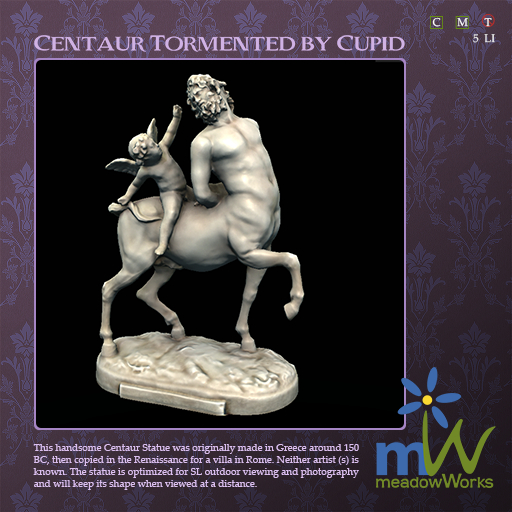Centaur Tormented by Cupid Statue